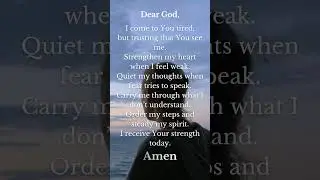 A quiet prayer for strength today. #FaithStrength #ChristianShorts #BibleVerse