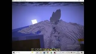 MineCraft çöl dünyasında oyunu bitiriyorum.