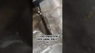 How to to tell if your HPOP is leaking on your Ford 7.3 powerstroke #mechaniclife #diesel #ford