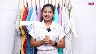 N Style Brand 3/4th Sleeve Nighties...Ready To Ship...For Booking 9995877492