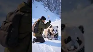 Frozen Steps 🐼❄️ | Baby Panda Rescue Story in Snowstorm #wildliferescue #babyanimal