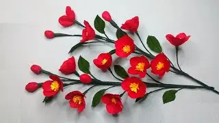 How To Make Cosmos Paper Flower / Origami cosmos flower tutorial / Paper Flower