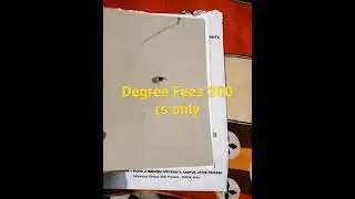 CSJMU DEGREE FEES 200 RS ONLY.