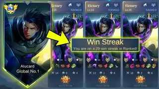 GLOBAL ALUCARD PERFECT BUILD FOR AUTO WINSTREAK IN RANK!!🔥 (no edit gameplay) - MLBB