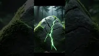 A moss-covered stone lies in a misty forest clearing#MagicalRealism#Ethereal#MistyForest#Cinematic