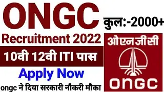 ONGC Recruitment 2022 Notification,Eligibility,Jr& Upcoming Vacancy