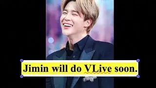 BTS Jimin explains why he hasn't been on Social Media recently.