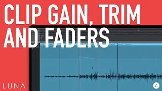 Использование автоматизации Clip Gain, Trim и Fader