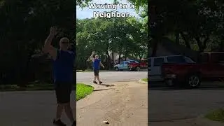 Suspicious Activities At Night - Waving To Your Neighbor #shorts