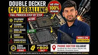 👉 Double Decker CPU Reballing 🔥 100% Working Method | Full Process Step by Step
