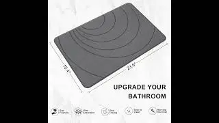 Revolutionize Your Bathroom with the Stone Bath Mat &ndash; Absorbent & Stylish! #stonebathmat