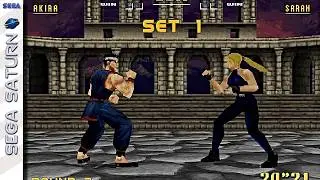 Virtua Fighter 2 (Sega Saturn) | HD Gameplay | RetroArch 1.21.0