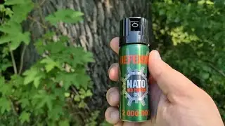 Gaz pieprzowy Defense NATO Red Pepper GEL z datą ważności do 12/2028 roku.