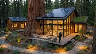 This man Built a House INSIDE a Tree Trunk &mdash; Building a house in the forest (ASMR)