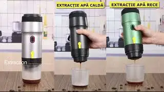 Aparat de Cafea Portabil, Espressor Portabil, Cafea Macinata, Capsule Nespresso, Capsule Dolce Gusto