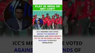 Play in India or Get Lost 😳 | Big ICC Decision Shocked Cricket World