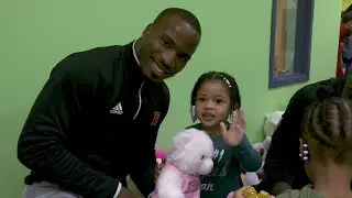 RFootball Visits Somerset Community Action Program