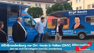 Live: AfD Brandenburg - aus Velten (OHV)  mit Andreas Kalbitz, Birgit Bessin u. Andreas Galau