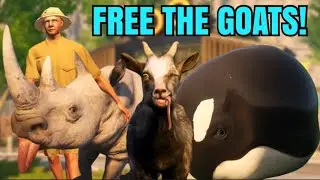 I Freed the CRAZY Zoo Animals in Goat Simulator 3!!