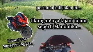 🔴bar bar Pake CBR 150R,jalan nya seperti Mandalika tikungan nya tajam tajam‼️ Rama motovolog