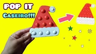 Como fazer pop it caseiro de Natal | Diy Fidget Toys caseiro