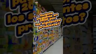 CU&Aacute;NTO COSTABA LA COMPRA EN 2020??