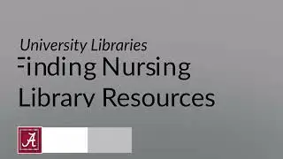 Finding Nursing Library Resources