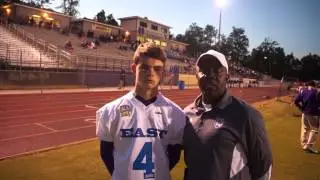 Gunnor Faulk Presented His Eastbay All American Jersey by FBU Tony Ballard