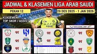 Jadwal Liga Arab Saudi ~ ETTIFAQ  vs AL NASSR ~ NEOM vs ITTIHAD ~ Saudi Pro League 2025 Pekan 12