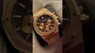 Audemars Piguet Royal Oak Chronograph 26331OR in rosegold with the stunning chocolate dial
