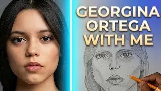 Draw My Celebrity Crush With Me || Jenna Ortega 💕 