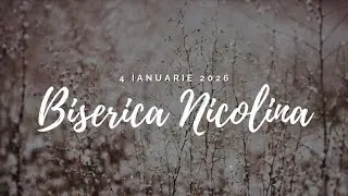Program Dimineata 4.01.2026 Biserica Nicolina 2026