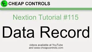#115 Nextion Display DataRecord. Вставка, удаление, обновление и очистка.