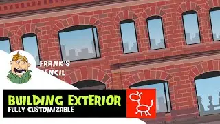 Building Exterior Background pack for Cartoon Animator 4