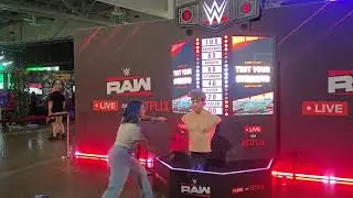 XICANA BOXING HITS LOGAN PAUL W A CHAIR #WWEWORLD