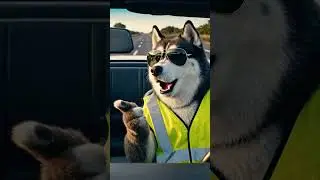 Faty Cat vs Hank the Husky: Extreme Road Rage Roast 🚗🔥 (Try Not to Crash Challenge!)
