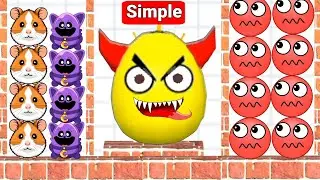 👹 Hide Ball brain teaser games 🥰 - save the pets & dogs 🆚 Sand ⏳ Ball Run 2048 Gameplay part 24.