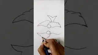 Easy Birds Drawing with 6 & 9 #shorts #shortsfeed #technique #rongdhonuartanddrawing