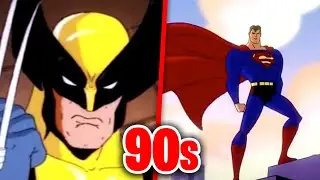Top 10 BEST 90s Superhero Cartoons!