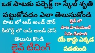 లైవ్ లో పాట శృతి ఎలా how to gust scale live