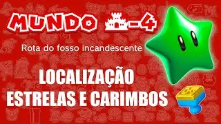 uper Mario 3D World - MUNDO CASTELO  BOWSER'S - 4  Rota dos fossos incandescente