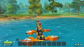 Scrap Mechanic, Fant mod, hover board, Sail Ship in survival