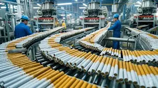 Production Process Of Millions of CIGARETTES from Harvest to Factory!
