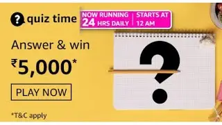 Amazon Quiz Answers Today | Win 5000 Amazon Pay Balance | 13 March 2021