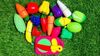 Full Color 3 Minutes Video Fruit And Vegetables Candy Cutting Video with M&M's & Magic ASMR