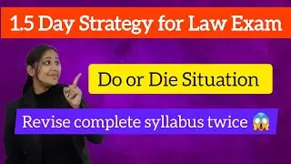 Best 1.5 Strategy for CA Foundation Law Exam | Ace your exam 📚🎯