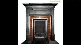 Britain's Heritage AI130 Antique tiled 1920's cast iron fireplace