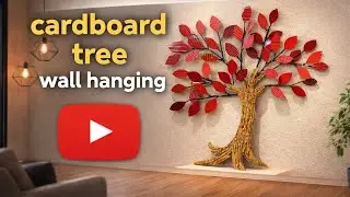 Beautiful cardboard tree diy ideas 💡#| tree wall hanging 