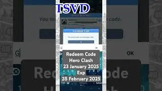New redeem code hero clash 23 January 2025 #heroclash #code #idlegame