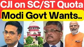 SC/ST Quota in SC, Modi Govt Says Yes #SupremeCourtofIndia #Lawchakra #Analysis